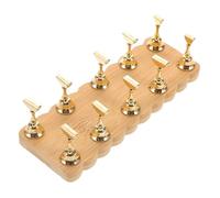 LIFKICH Wooden Nail Practice Stand with Stable Base for Beginners Stylish and Minimalist Nail Tips Holder and Training in Scenarios