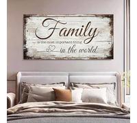 LIFKNVN Inspirational Family Is The Most Important Thing Art Print Canvas Wall Art Poster For Living Room Wall Pictures Bedroom(75x150cm/Without frame)