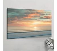 LIFKNVN Large Size Minimalist Poster, Beach Sunrise Wall Art Canvas Paintings Pictures For Bedroom Living Room Corridor Decoration(30x45cm/Without frame)