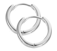 LIFKOME 1 Pair 925 Silver Small Hoop Earring: 10mm Women Men Minimalist Earrings Metal Piercing Jewelry Ear Cuff For Casual Outfits Special Events