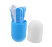 LIFKOME 1 Set Plastic Tongue Depressors Set with Capsule Cup Lightweight Sticks for Medical Oral Care and Speech Training Safe and Portable Crafting Tools