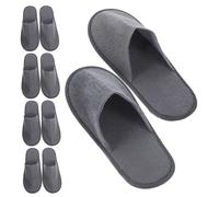 LIFKOME 10 Pairs Disposable Guest Slippers Lightweight Indoor Home Hotel Use Skin-friendly Practical Travel Slip