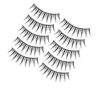 LIFKOME 10 Pairs Natural False Eyelashes for Women Lightweight Comfortable Fake Lashes Pack with Long Crossed Tips for Daily Makeup and Special Occasions