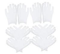 LIFKOME 10 Pairs White Cotton Protective Gloves for Jewelry Inspection and Work Comfortable One Fits Suitable for Gardening Cleaning Industrial Construction and Etiquette Use