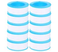 LIFKOME 10 Rolls Ptfe Thread Sealing Tape Rubberized Plumbers Sealant Tape for Leak Repair and Pipe Sealing Suitable for Outdoor and Plumbing Use
