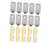 LIFKOME 10 Sets Stainless Steel Heavy Duty Picture Hanging Hooks for Wall Mounted Frames for Art Displays Clocks and Decorative Items for Home and Office Use