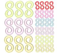 LIFKOME 1000pcs S Clips for Rubber Band Bracelets Loom Rubber Band Clips Plastic Assorted Color Develop Hands-on Ability Develop Color-Matching Ability DIY Making Jewelry Accessories