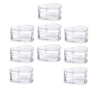 LIFKOME 100pcs 4g Heart Shape Plastic Cream Jars with Lids Cosmetic Storage Containers for Makeup Creams Refillable Small Cosmetic Case for Travel and Personal Care