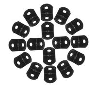 LIFKOME 100pcs Black Iron Corner Shelf Brackets Heavy Duty Metal Corner Brace for Wall Shelves Closet Support Wear-Resistant Reinforcement