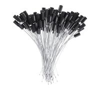 LIFKOME 100pcs Cable Tags Anti-Tamper Security Tags Metal Cable Seal Truck Seals for Trailers Metal Wire Ties Black