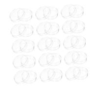 LIFKOME 100pcs Clear Plastic Culture Plates Petri Dishes for Microbiology Studies Laboratory Cell Growth Observation Writable Surface for Educational and Research Use