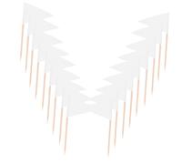 LIFKOME 100pcs Decorative Toothpick Flags for Appetizers Triangle Mini Food Markers Sturdy Foodgrade Picks for Party Food Cake Cupcake Toppers Fruit Dessert Labels