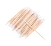 LIFKOME 100pcs Double-ended Pointed Tip Cotton Swabs with Wooden Sticks for Microblading, Precision Cleaning Swabs for Beauty Makeup and Tattoo Removal