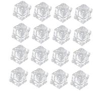LIFKOME 100pcs Ice Cubes Reusable Acrylic Fake Ice Blocks for Photography Props for Home Decor