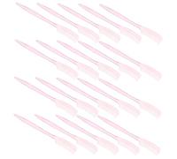 LIFKOME 100pcs Mini Eyebrow Comb Small Portable Eye Brow Brush with Smooth Finetoothed Edges for Gentle Makeup Touchups Travel-friendly Cosmetic Tool for Women Pink