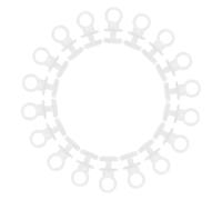 LIFKOME 100pcs Plastic Curtain Track Rollers Smooth Silent Curtain Pulley Wheels for Drapes Sheer Valances and Shower Sliding Gliders for Home Office Hotel Use