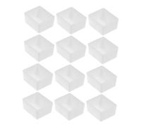 LIFKOME 100Pcs Plastic Empty Watercolor Paint Half Pans Reusable Paint Pans for DIY Acrylic and Watercolour Artists Art Supply Storage