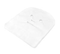 LIFKOME 100pcs Pre-cut Facial Gauze Sheets for Spa Use Open Woven Skin Fiber Paper with Eye Nose Mouth Cutouts Thin Breathable Mask Material for Modeling Exfoliation and Paraffin Care