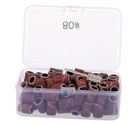 LIFKOME 100pcs Premium Nail Drill Sanding Bands for Manicure and Nail Art Resin Emery Cloth Material with Coarse Grit for Women and Ladies