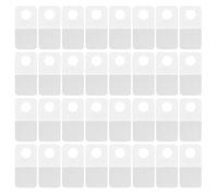 LIFKOME 100pcs Self Adhesive Hanging Tabs Slot Hole 25x35mm Sticky Retail Display Hook Tags for Store Organization and Pricing Supplies