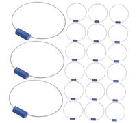 LIFKOME 100pcs Steel Wire Cable Seals Tamper Security Tags for Shipping Transport Containers Trucks with All-weather Stainless Steel Construction