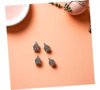 LIFKOME 100pcs Vintage Tibetan Style Buddha Head Charms Metal Alloy Prayer Religious Pendants for Bracelet Making Supplies Keychain Necklace DIY Accessories Craft Bulk