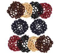 LIFKOME 10pcs Ballet Bun Hair Nets for Women and Invisible Soft Mesh Hair Wraps in Black Khaki for Nurses Dancers Elegant Updos and Everyday Use