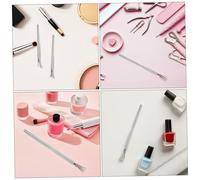 LIFKOME 10pcs Bendable Nail Art Pens Stainless Steel Handle Fine Line Striping Tool for Precise Wire Drawing and Spider Web Manicure Use Professional Home Silver