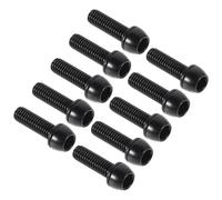 LIFKOME 10pcs Bike Stem Bolts Black Replacement Bicycle Parts for Mountain and Road Bikes Handlebar Stem Screws for Stable Cycling Performance