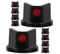 LIFKOME 10pcs Black Abs Spray Paint Nozzles Replacement Spray Can Tips for Easy and Quick Application Suitable for Graffiti and Project Use