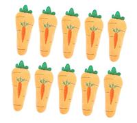 LIFKOME 10pcs Carrot Plush Brooch for Women Enamel Pin for Clothing Decorative Carrot Brooch Pin