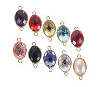 LIFKOME 10pcs Cat Eye Pendant Oval Jewelry Connector Diy Connector for Bracelet Making Supplies and Jewelry Pendants