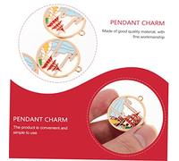 LIFKOME 10pcs Chinese Style DIY Charms Pendant Lightweight Handcrafted Jewelry Components for Elegant Crafting and Accessories
