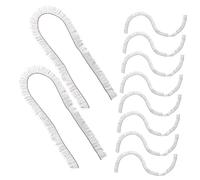 LIFKOME 10pcs Doll Eyelash Extensions Soft Thick Curly Faux Lashes for DIY Doll Craft Making Supplies Enhance with Long Bottom Lashes for Bjd and Handmade Projects