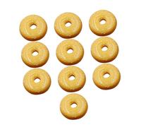 LIFKOME 10Pcs Donut Decor Kit Plastic Donut Shape Ornaments Christmas Party Decorative Adornments for Wedding Birthday Festive Event Supplies