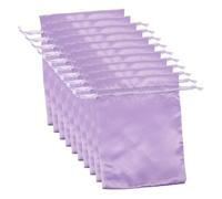 LIFKOME 10pcs Drawstring Makeup Bags Portable Cosmetic Pouches Lightweight Small Jewelry Storage Travel Pouch in Sleek Light Purple for Women