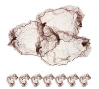 LIFKOME 10Pcs Elastic Hair Nets for Buns High Stretch Invisible Hair Bun Makers Ballet Dance Accessories for Women