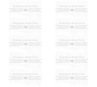 LIFKOME 10Pcs Fire Alarm Glass Pane Replacement for Manual Pull Station, High Temperature Resistant Waterproof Break Glass Cover, Emergency Fire Alarm Switch Plate for Indoor and Outdoor