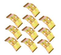 LIFKOME 10pcs Heavy Duty Iron Corner Brackets Furniture Connecting Corner Braces for Stable Desk Chair Support Rust-Resistant Angle Brackets Replacement