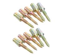 LIFKOME 10pcs Hinge Screws Metal Screws Self Tapping for Door Hinges Security Fittings Self-tapping Security Door Hardware Tamper Metal Hardware Golden