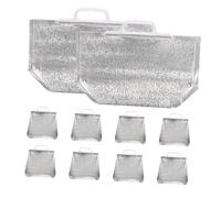 LIFKOME 10Pcs Insulated Thermal Bags for Food Carrying Reinforced Pearl Cotton Aluminum Foil Multipurpose Grocery and Cake Storage Bags Lightweight Portable Food Preservation Tote