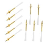 LIFKOME 10pcs Large Alloy Tube Oil Lamp Wick for Kerosene Oil Wicks with High Absorption Replaceable Flat Wide Lampwick for Camping