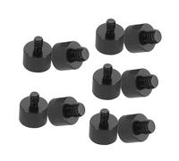 LIFKOME 10pcs Microphone Mount Adapter Tripod Microphone Stand Adapter Nut Screw Converter Mic Screw Mic Mount Clip Converter Nut Bracket Arm Black