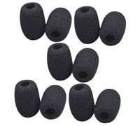 LIFKOME 10pcs Mini Mic Covers Sponge Microphone Windscreens Noise Reducing Windshield for Lapel Headset Wireless Mics Lightweight for Sound