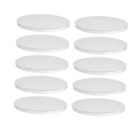 LIFKOME 10Pcs Mini Round Cake Boards Cardboard Cake Rounds Corrugated Dessert Display Bases for Wedding Birthday Holiday Festive Presentation