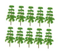 LIFKOME 10pcs Model Trees for Diorama Train Scenery Miniature Fake Trees for DIY Crafts Architectural Landscape Realistic Greenery for Model Railroad Layouts