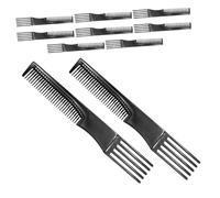 LIFKOME 10Pcs Multifunctional Hair Comb Plastic Hairdressing Styling Accessories for Women Men Salon Use Double-sided Design Suitable for Thick Thin Hair