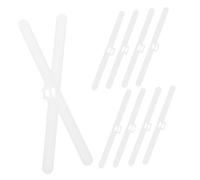 LIFKOME 10pcs Plastic Double Hole Vertical Blind Replacement Clips Curtain Hanging Brackets for Window Blinds Stable and Vertical Valance Clips for Home and Office