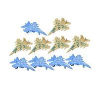 LIFKOME 10Pcs Plastic Inertial Plane Model for Hand Push Car Airplane with Smooth Surface Funny Random Color Airliner Indoor Outdoor Play Random Color