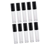LIFKOME 10pcs Refillable Lip Gloss Tubes with Brush Abs Lip Balm Containers and Liquid Blush Portable Cosmetic Bottles for Travel and Friends Gift